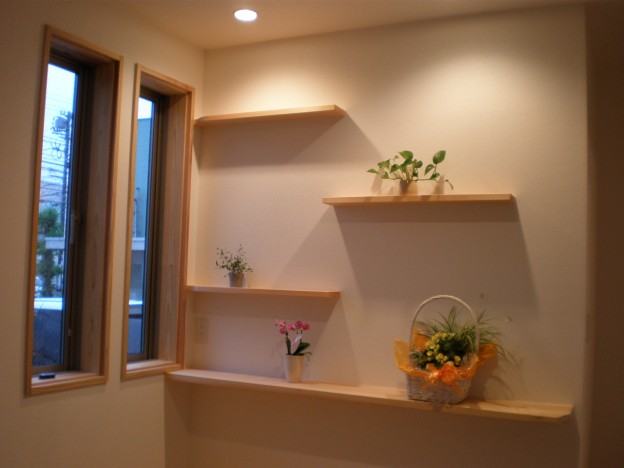 壁のアクセント