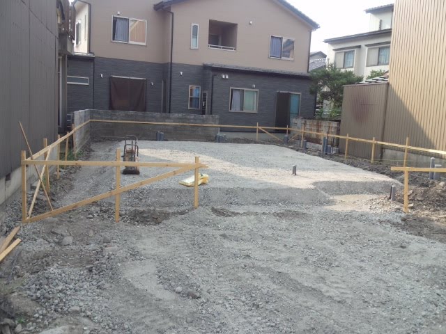 ～バイクガレージのあるいえ。～　基礎工事