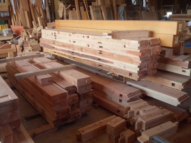 刻み作業も終了。いよいよ建て方もうすぐです。