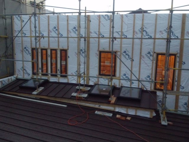 ～ガレージのある家。～外部下地作業