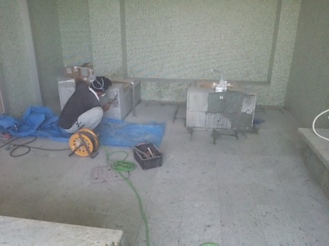 介護施設、浴室補修工事①♪