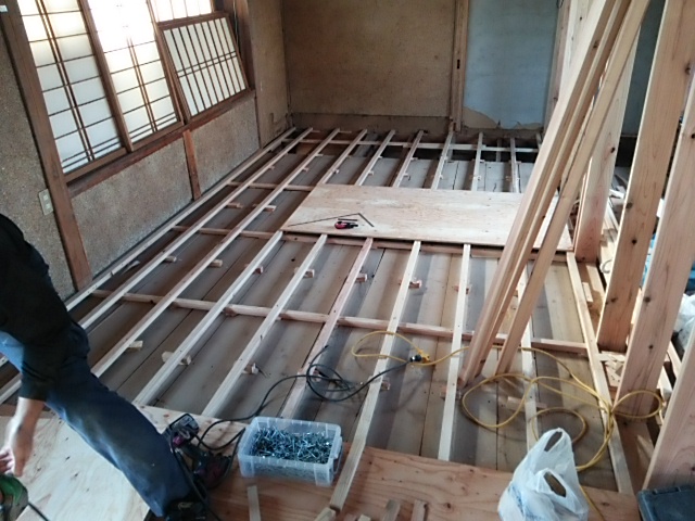 西魚津の家。リフォーム工事②