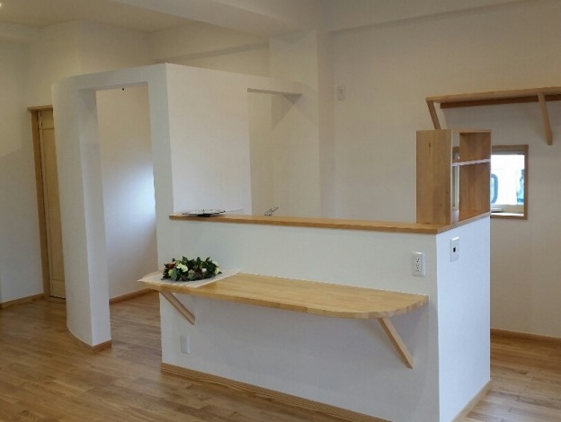 美容室のカウンター