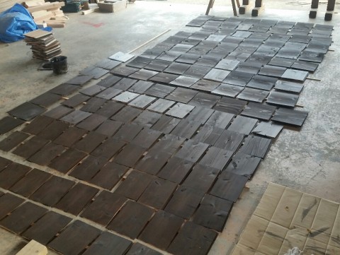 田家の家⑩塗装作業中です。♪