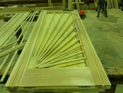 お寺様リフォーム⑮　木製建具＆木製格子制作しました♪