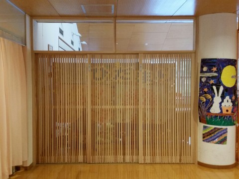 福祉施設、建具制作しました♪