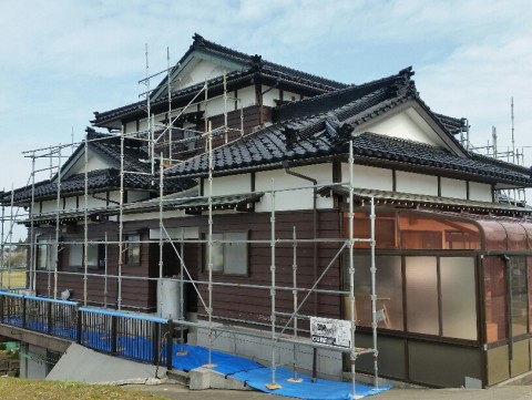 外壁工事始まりました♪　その①