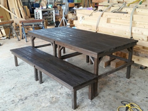 木製デッキ取付しました♪