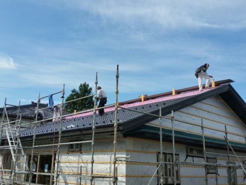 下立の家⑬　屋根の作業♪