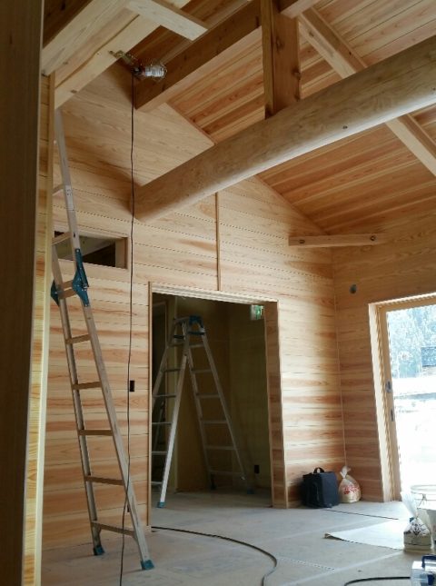 下立の家⑲ 内部作業進んでおります♪