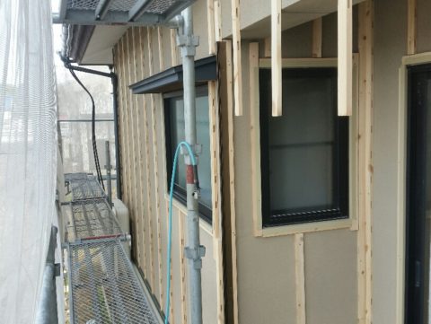 外壁リフォーム②着々と進んでおります♪