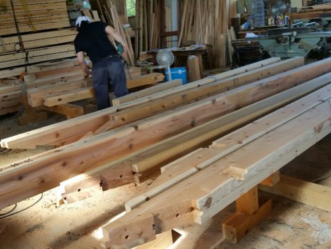 [朝日のリフォーム③] 手刻み加工作業♪