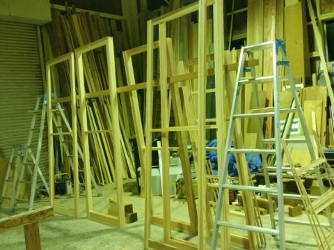 [朝日のリフォーム⑧] 木製造作建具を制作しました♪