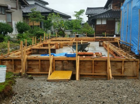「宇奈月の家④」 基礎工事の続き♪