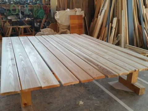 福祉施設の木製建具制作①♪