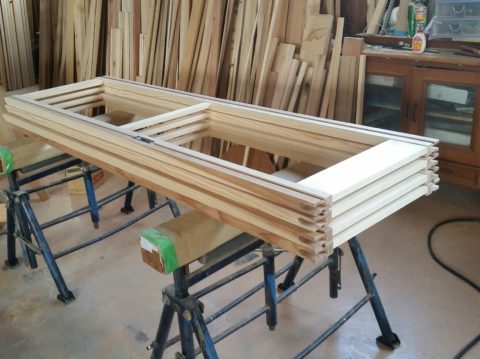 福祉施設の木製建具制作②♪