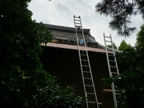 お寺様の屋根修繕♪