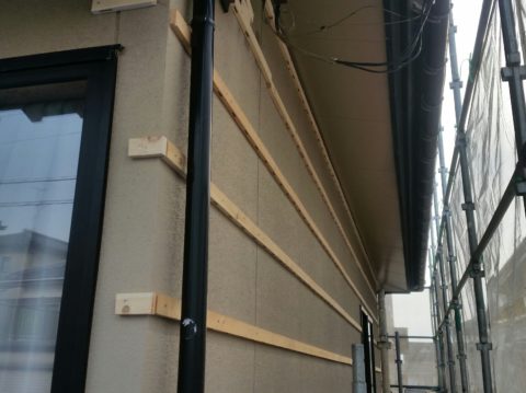 外壁工事の続き①