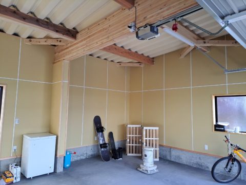 車庫新築工事、完成いたしました♪