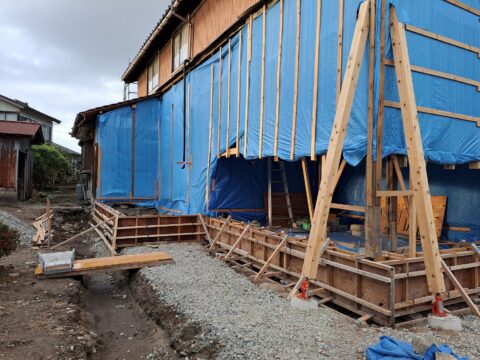 古民家リフォーム　基礎工事♪