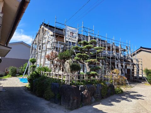 古民家リフォーム　外壁下地作業♪