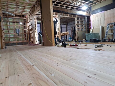 古民家リフォーム　内部造作♪