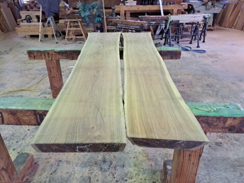 無垢板テーブル製作♪