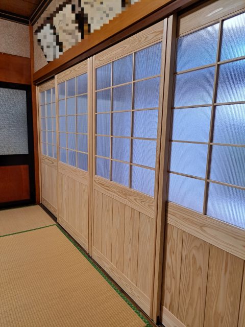 木製建具制作、取付け作業♪