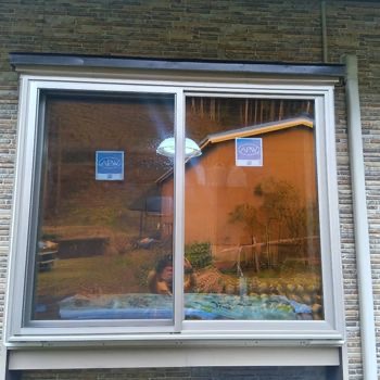 樹脂窓とプラマードの取替工事。